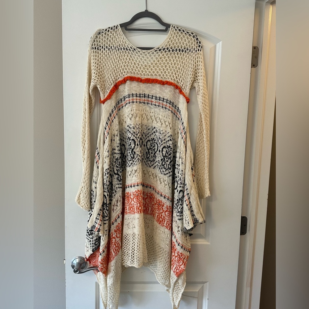 Anthro Sleeping on Snow sweater dress.
